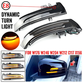 Dynamisch knipperlicht ZWART Mercedes Benz A B C E S Klasse CLA GLA CLS W176 w246 W204 W212 X156