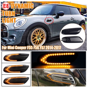 Dynamisch knipperlicht WIT Mini Cooper One F55 F56 F57 Dynamisch knipperlicht WIT Mini Cooper One F55 F56 F57