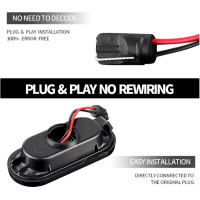 Dynamisch knipperlicht ZWART voor Ford C-Max Focus MK2 Fusion Fiesta Galaxy