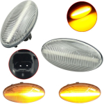 Dynamisch knipperlicht WIT Voor Toyota Aygo / C1/ Peugeot 107