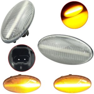 Dynamisch knipperlicht WIT Voor Toyota Aygo / C1/ Peugeot 107