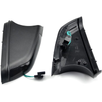 Dynamisch knipperlicht ZWART in spiegel VW Polo MK4 9N 2005-2009 Voor Skoda Octavia MK2 1Z 2004-2010