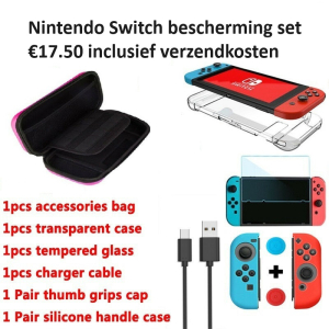 6in1 Nintendo Switch case opbergtas + bescherming