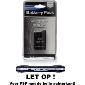 Batterij accu voor PSP 1000 serie 3600mAh