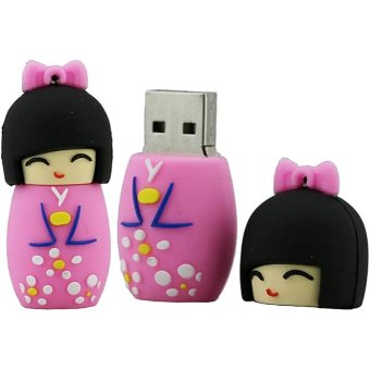 USB stick 32GB Japans meisje in kimono Roze