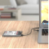 Kunststof HDD SSD behuizing 2.5" USB 3.0 transparant