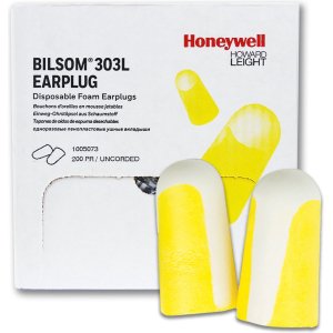 Howard Leight Bilsom 303L oordoppen doos á 200 paar geel-wit